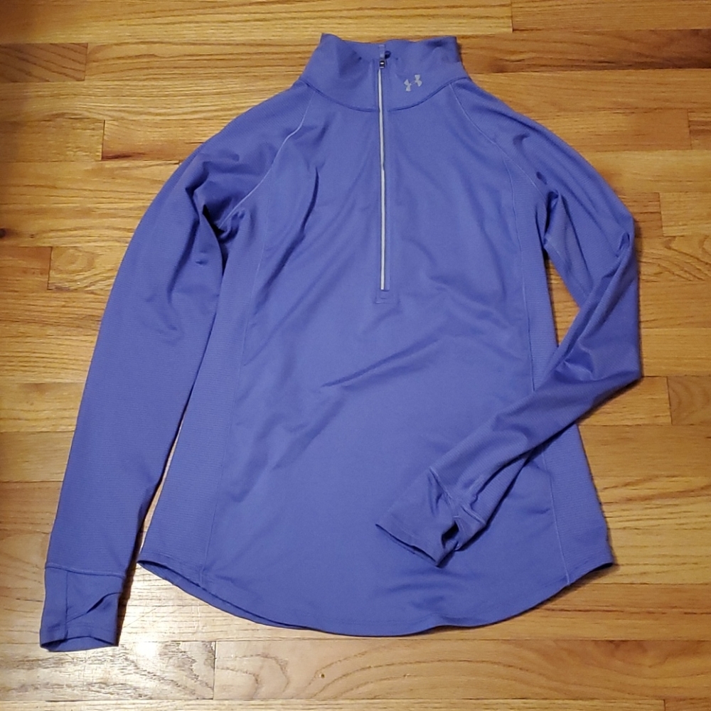 Purple zip up.